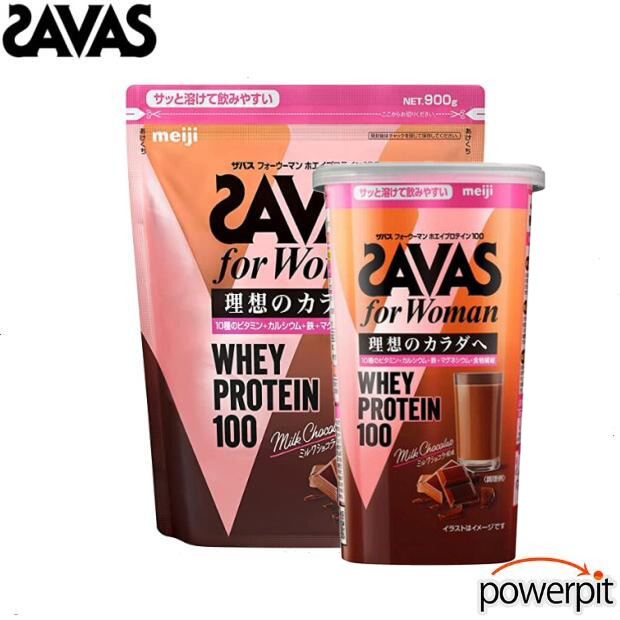 ザバス フォーウーマン ホエイプロテイン100 ミルクショコラ風味【 900g 袋入り 】ZAVAS 株式会社明治