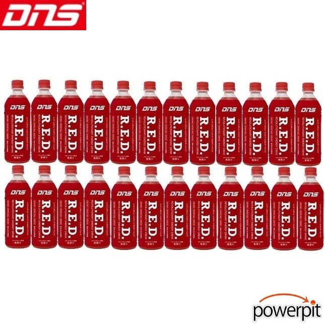 DNS レッド RED 500ml ブラッドオレンジ風味 ペットボトル入り 24本入りケース 無果汁