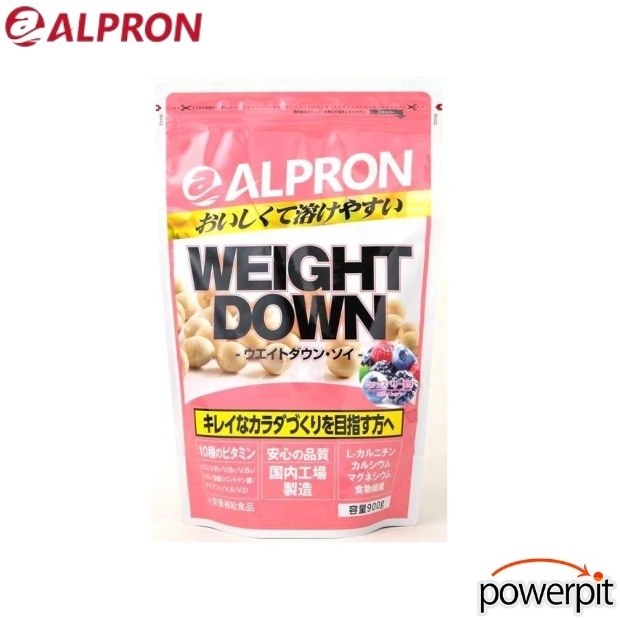 アルプロン ウェイトダウン ソイ ミックスベリー風味 900g ALPRON