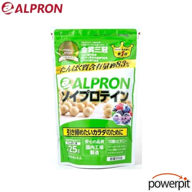 アルプロン ソイプロテイン ミックスベリー風味 900g ALPRON